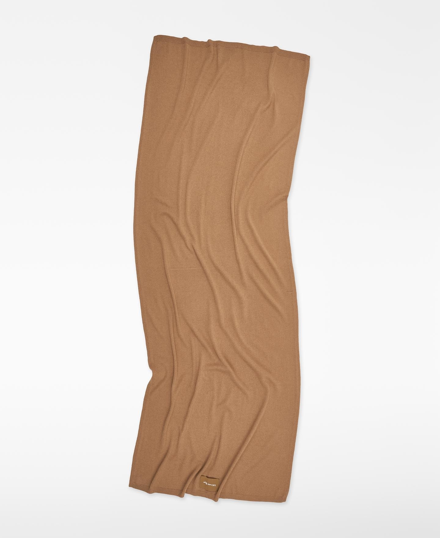 Bufanda de hombre de lana merino en punto liso - Adolfo Dominguez - Beige Beige-3
