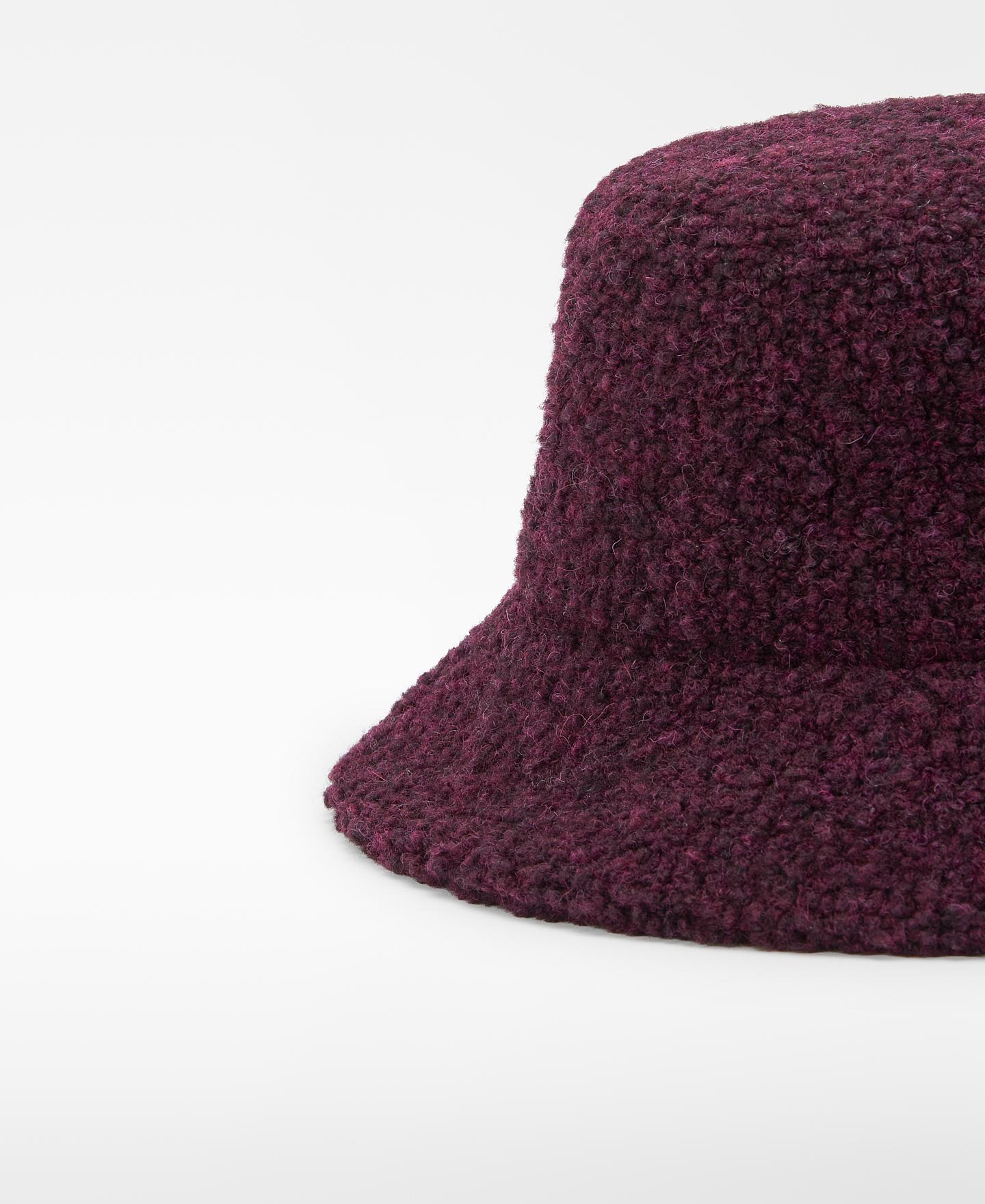 Imagen 2 de Sombrero bucket de mujer con lana y ala media - Adolfo Dominguez - Ciruela Ciruela