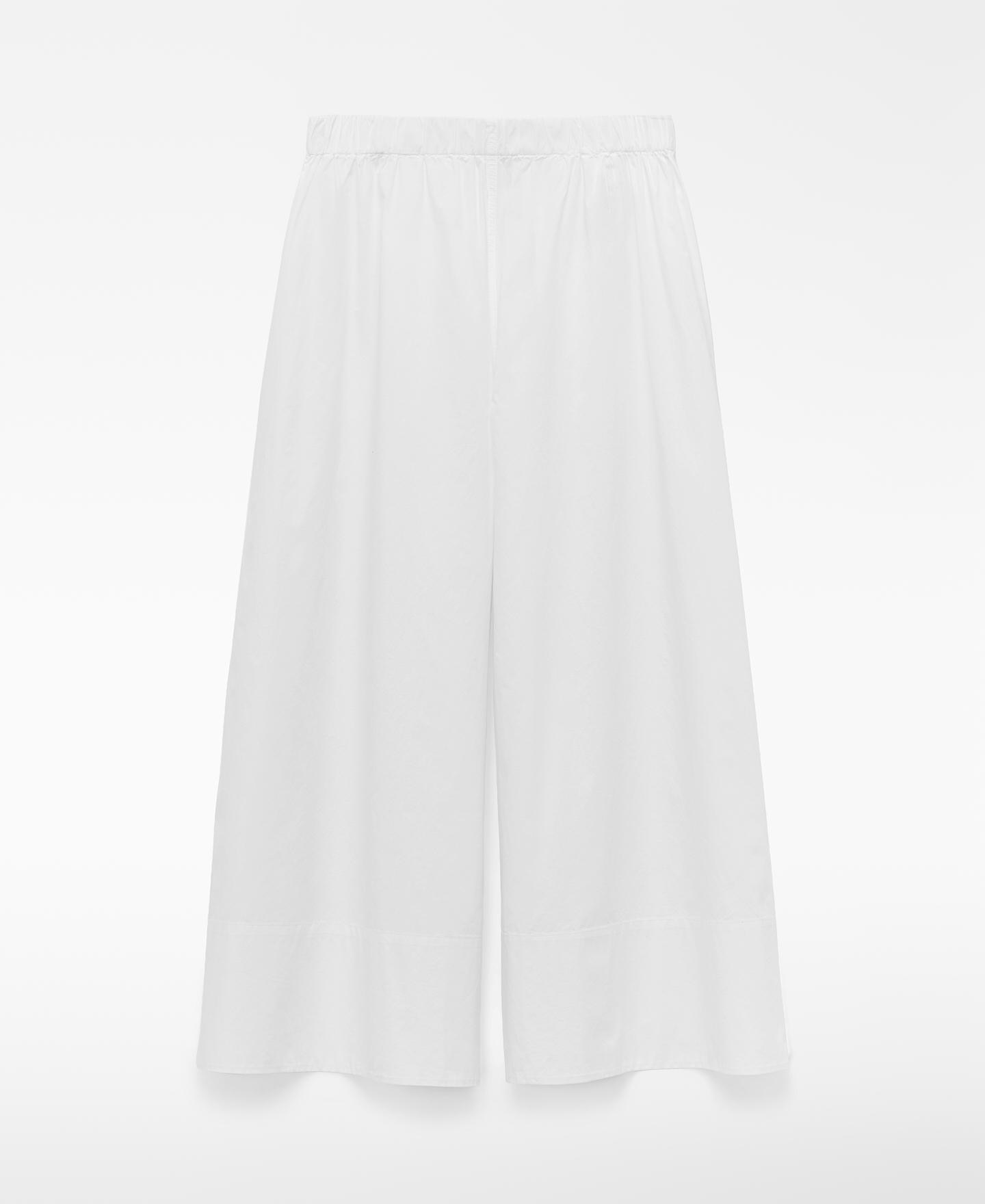 Adolfo Dominguez - Pantalones anchos de mujer tobilleros en algodón.