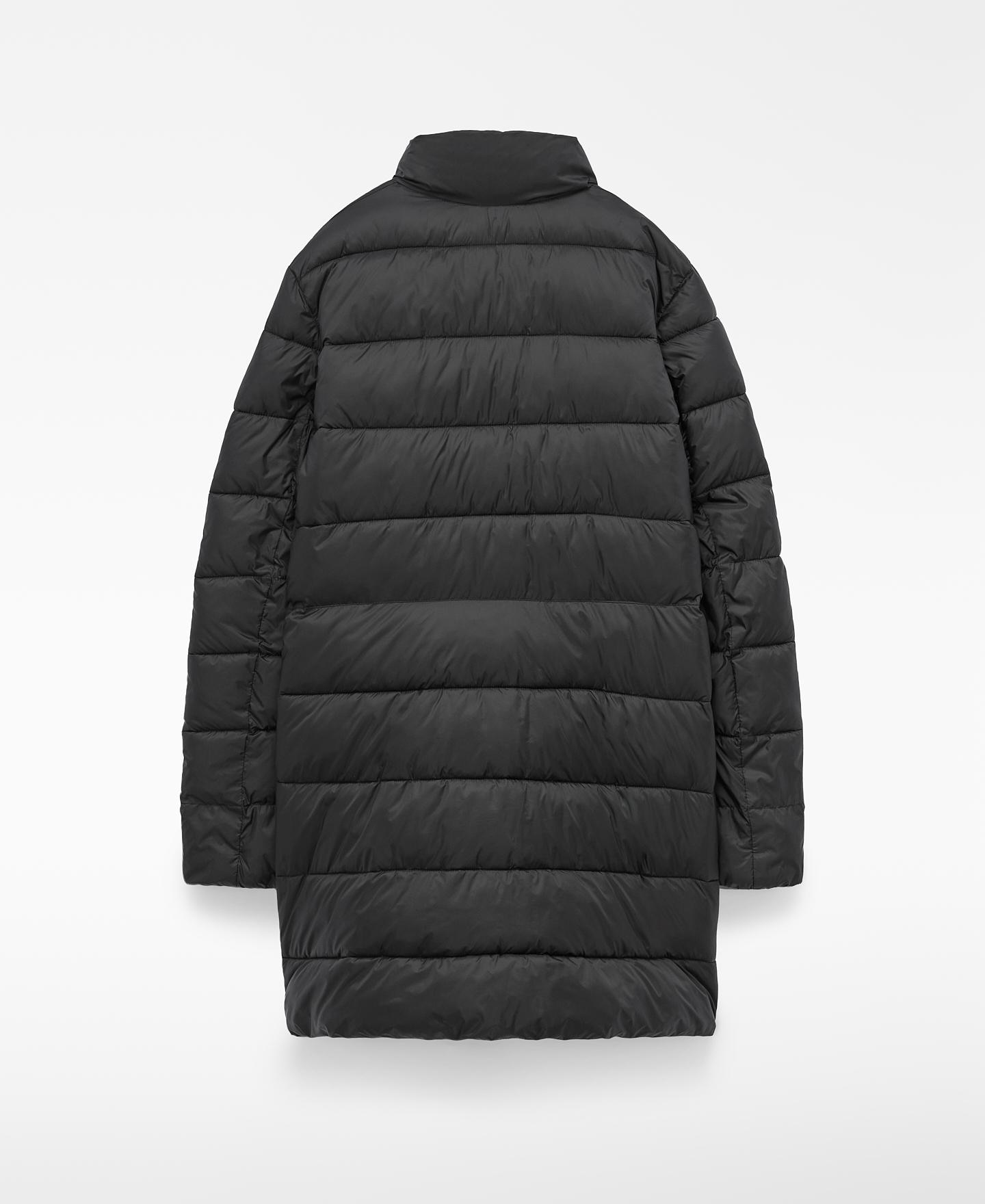 Chaqueta de mujer acolchada con cuello chimenea - Adolfo Dominguez - Negro Negro-5