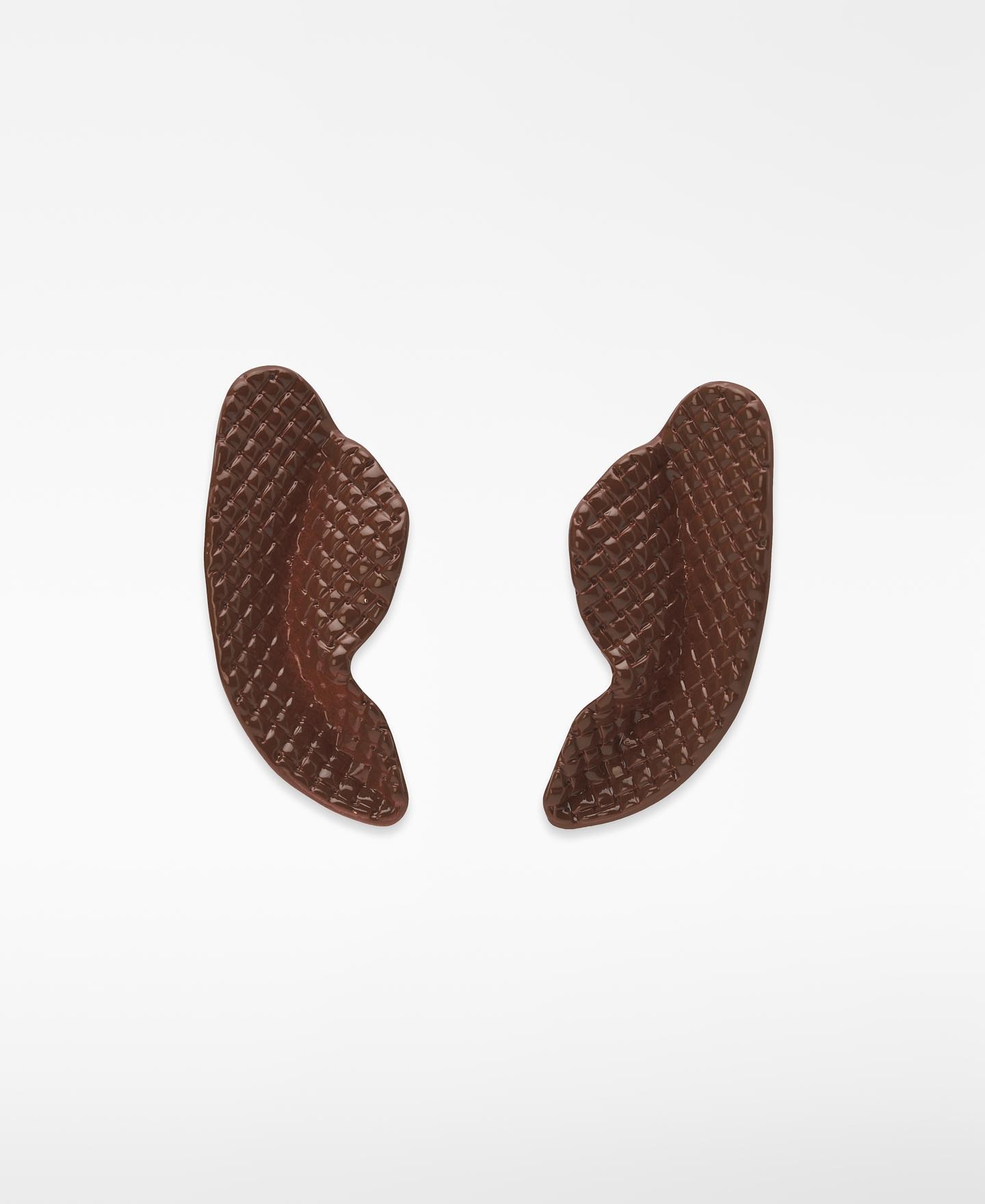 Imagen 0 de Pendientes metálicos lacados con textura Rojo