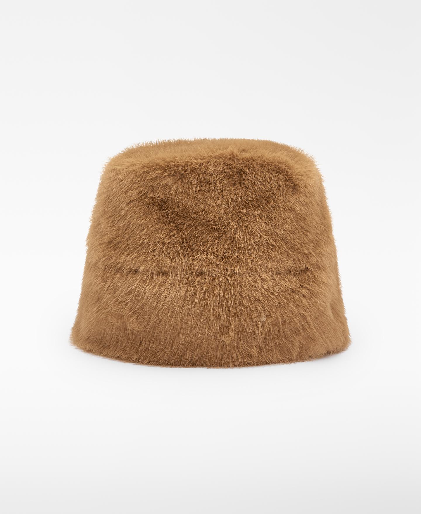 Imagen 1 de Sombrero pillbox de mujer con efecto pelo Marrón