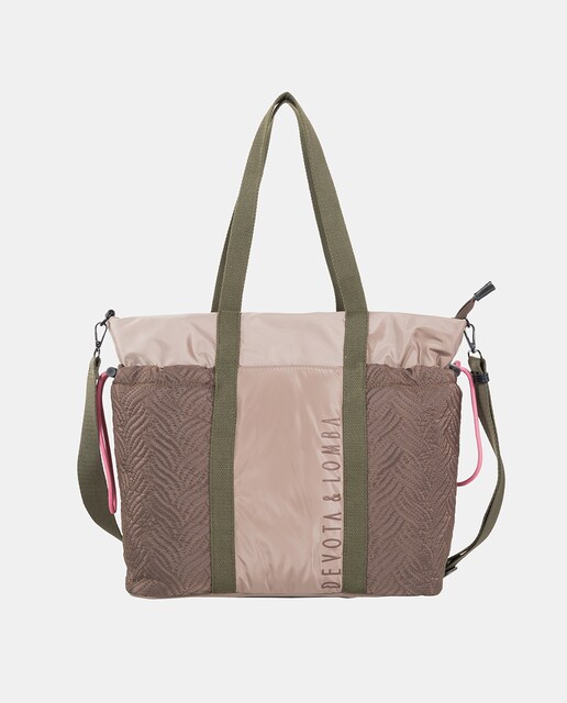 Imagen 0 de Bolso de hombro Field en color taupe y marrón