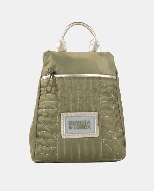 Imagen 0 de Mochila antirrobo de mujer Plate en color kaki