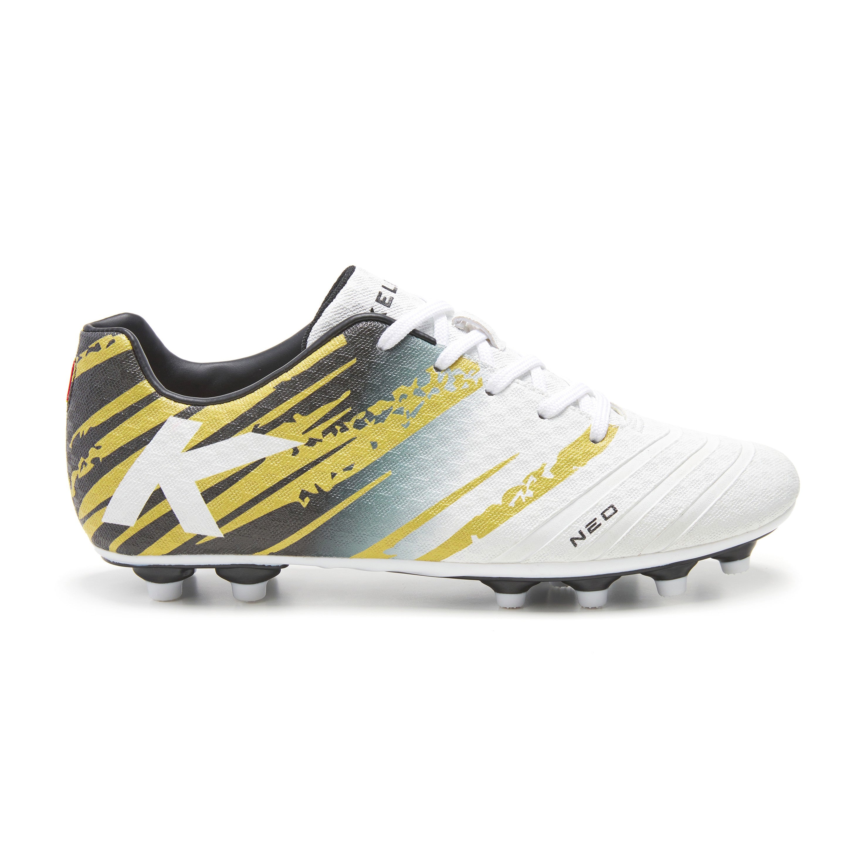 Kelme Botas de fútbol unisex Neo Mg Blanco / Negro