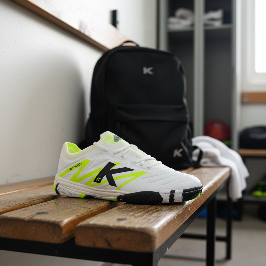 Imagen 8 de Zapatillas de fútbol sala unisex Ritmo Kelme - Blanco Blanco
