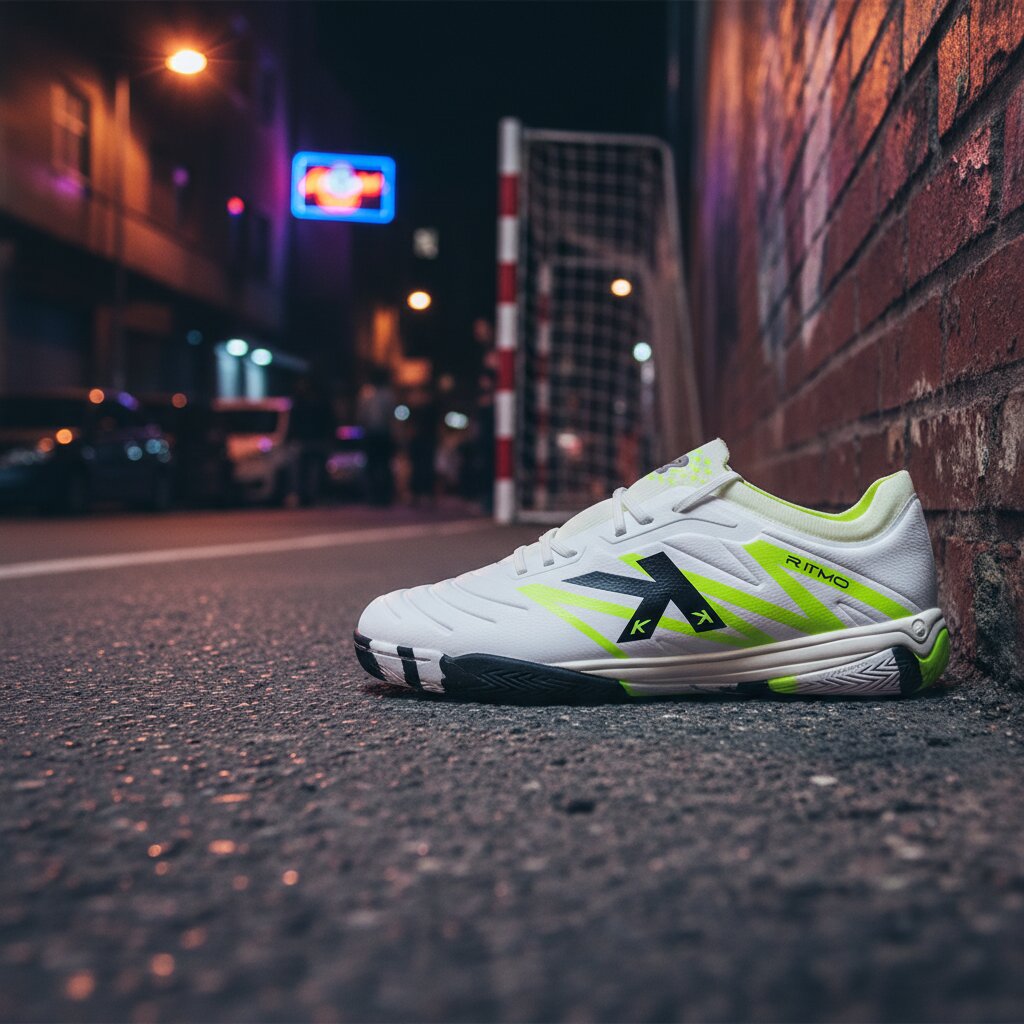 Imagen 9 de Zapatillas de fútbol sala unisex Ritmo Kelme - Blanco Blanco