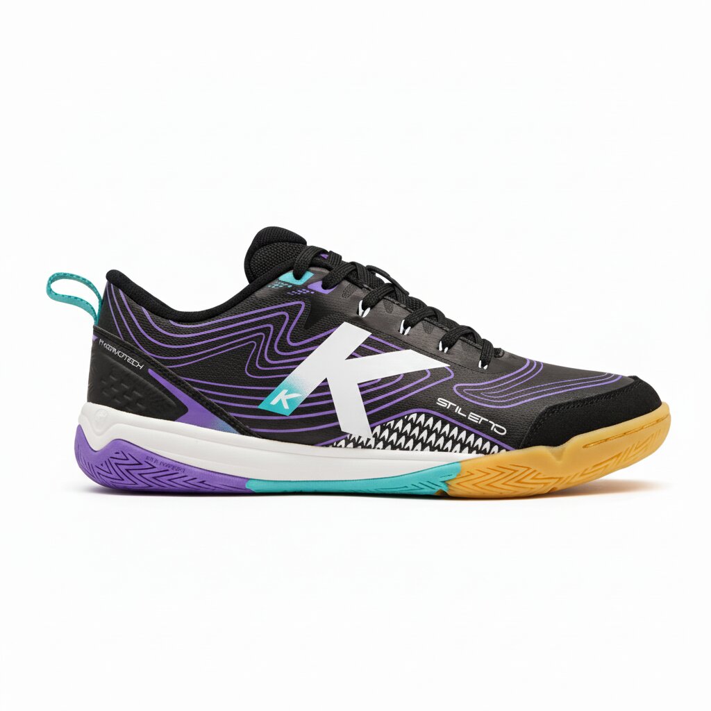 Kelme Zapatillas de fútbol sala unisex Stiletto Negro