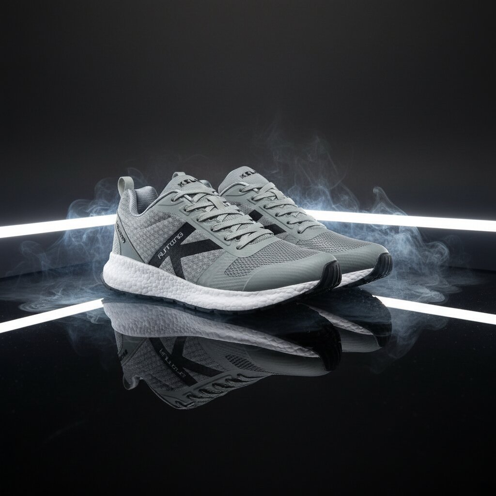 Zapatillas de running unisex K-Rookie Kelme - Gris / Negro Gris / Negro-9