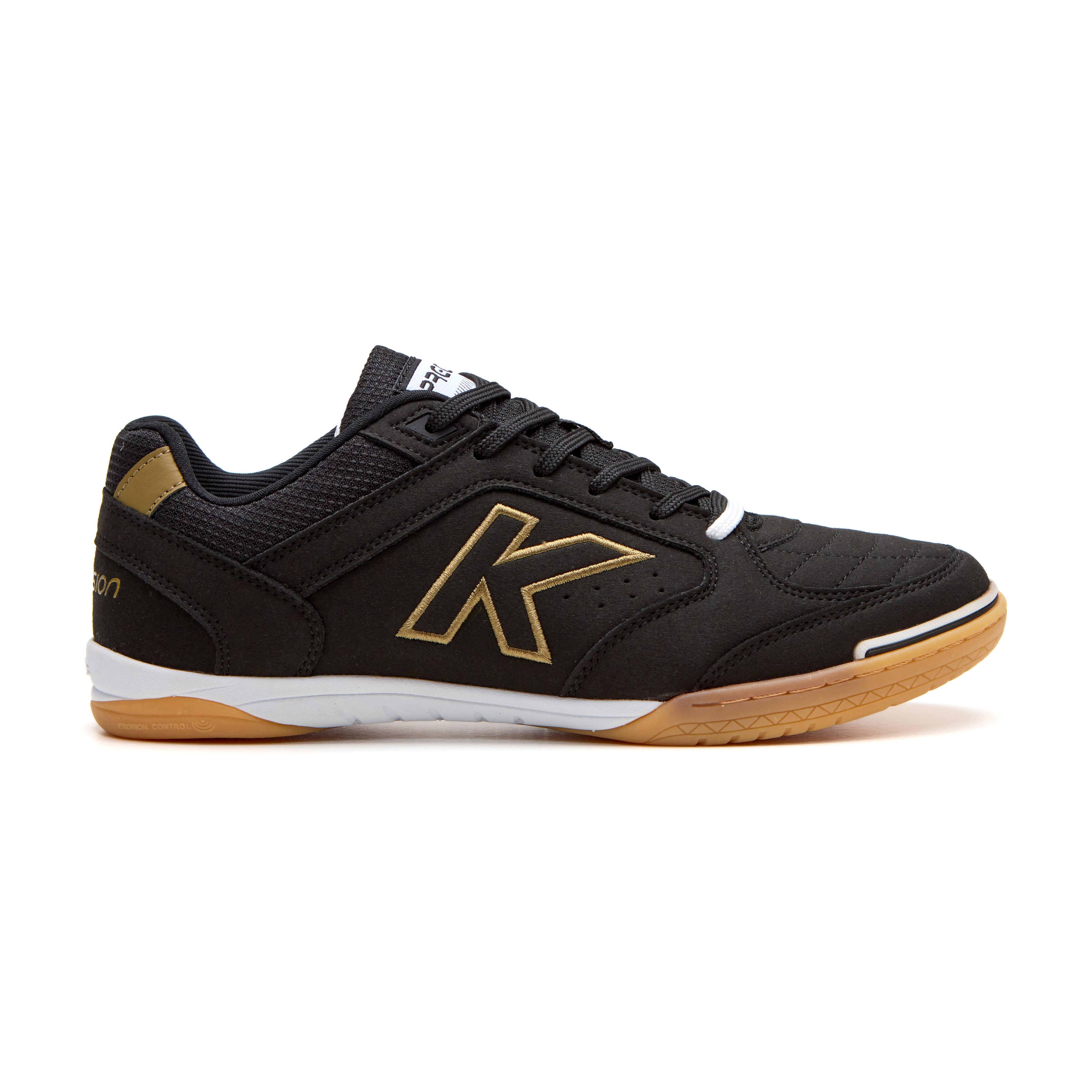 Kelme Zapatillas de fútbol sala unisex Precision Negro / Amarillo
