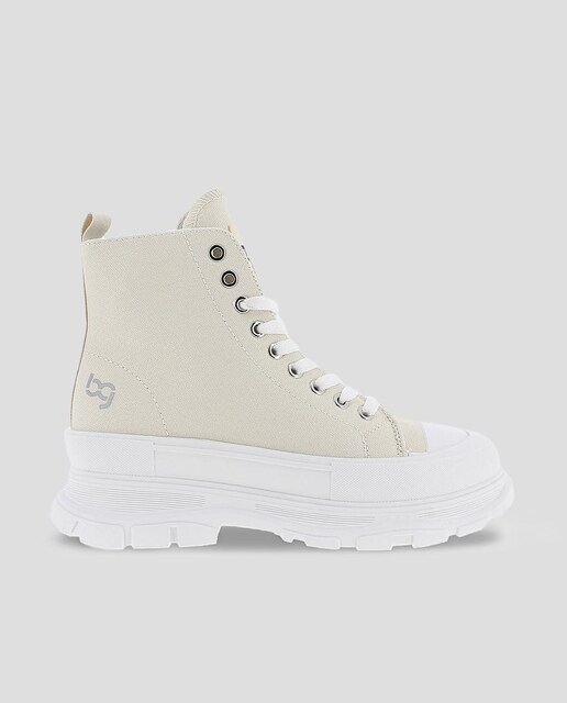 Imagen 0 de Zapatillas altas de mujer con plataforma y cierre de cordones