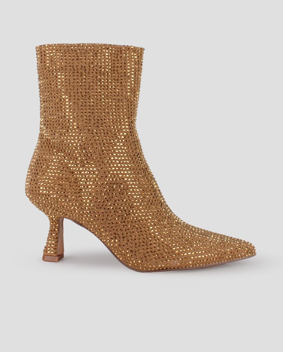 Botines de mujer con puntera afilada y pedrería · Blogger · El