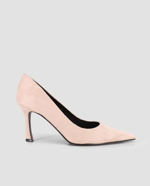 Imagen 0 de Zapatos de salón de mujer con puntera afilada y acabado en suave microfibra