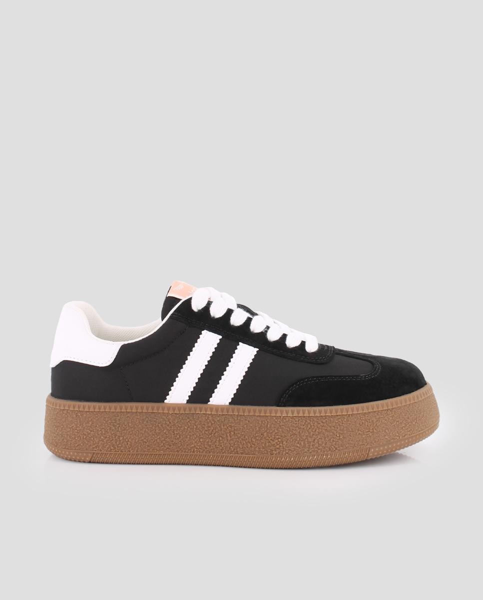 Blogger - Zapatillas deportivas de mujer con plataforma y cierre de cordones.