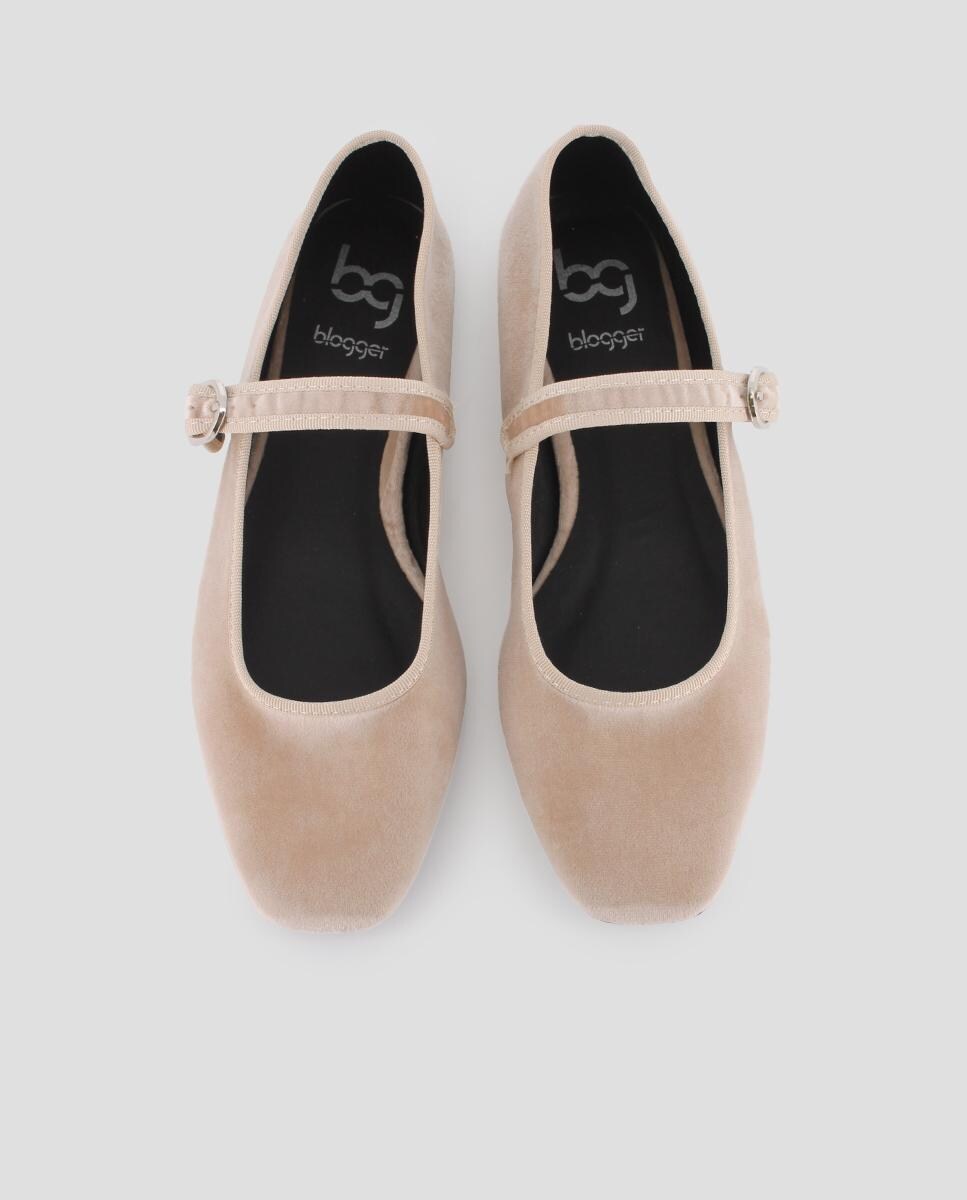 Bailarinas de mujer con puntera cuadrada y estilo manoletinas