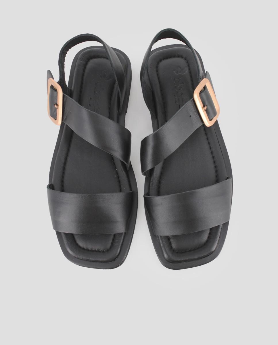 Moda Sandalia Plana Negra El Corte Ingles Sandalias Planas De Mujer Con  Tiras Cruzadas Y Tachuelas · Parfois