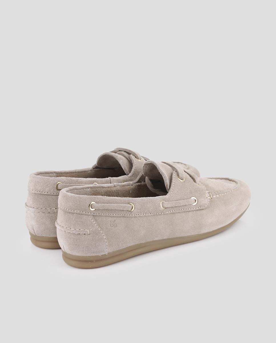 Mocasines de mujer estilo náuticos de piel - Blogger - Beige Beige-2