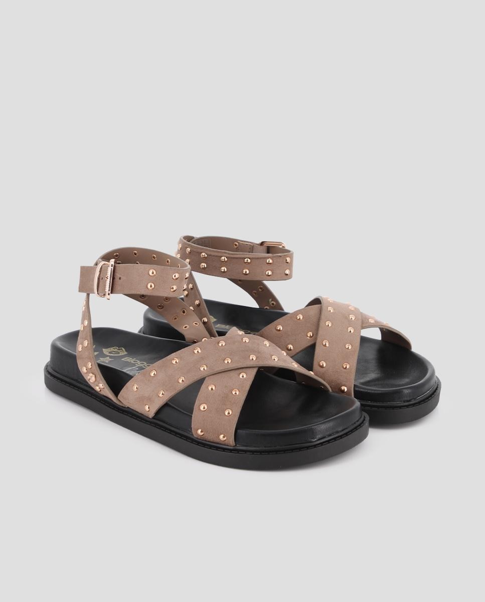 Sandalias de pala de mujer cruzadas con cierre de hebilla - Blogger - Topo Topo-3