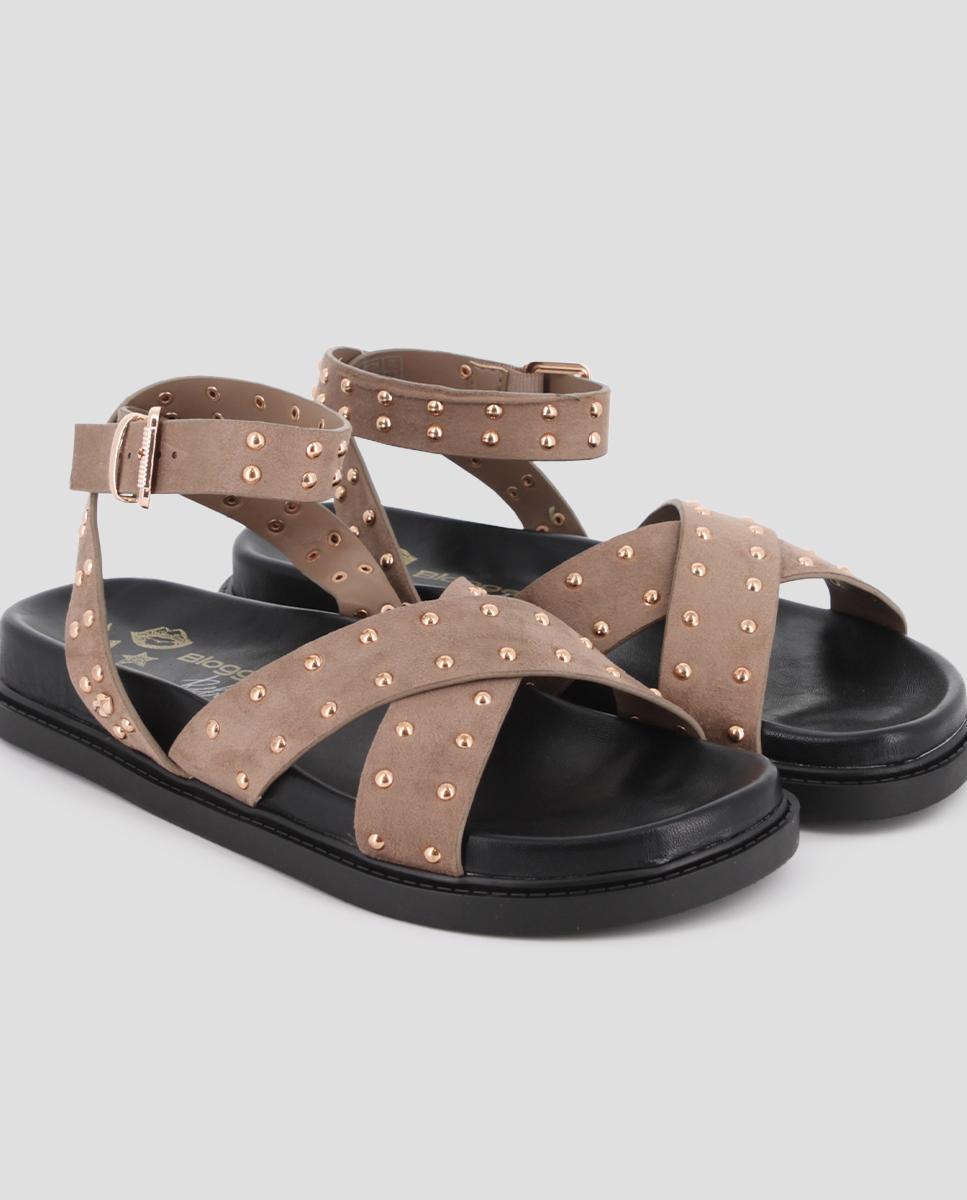 Sandalias de pala de mujer cruzadas con cierre de hebilla - Blogger - Topo Topo-4