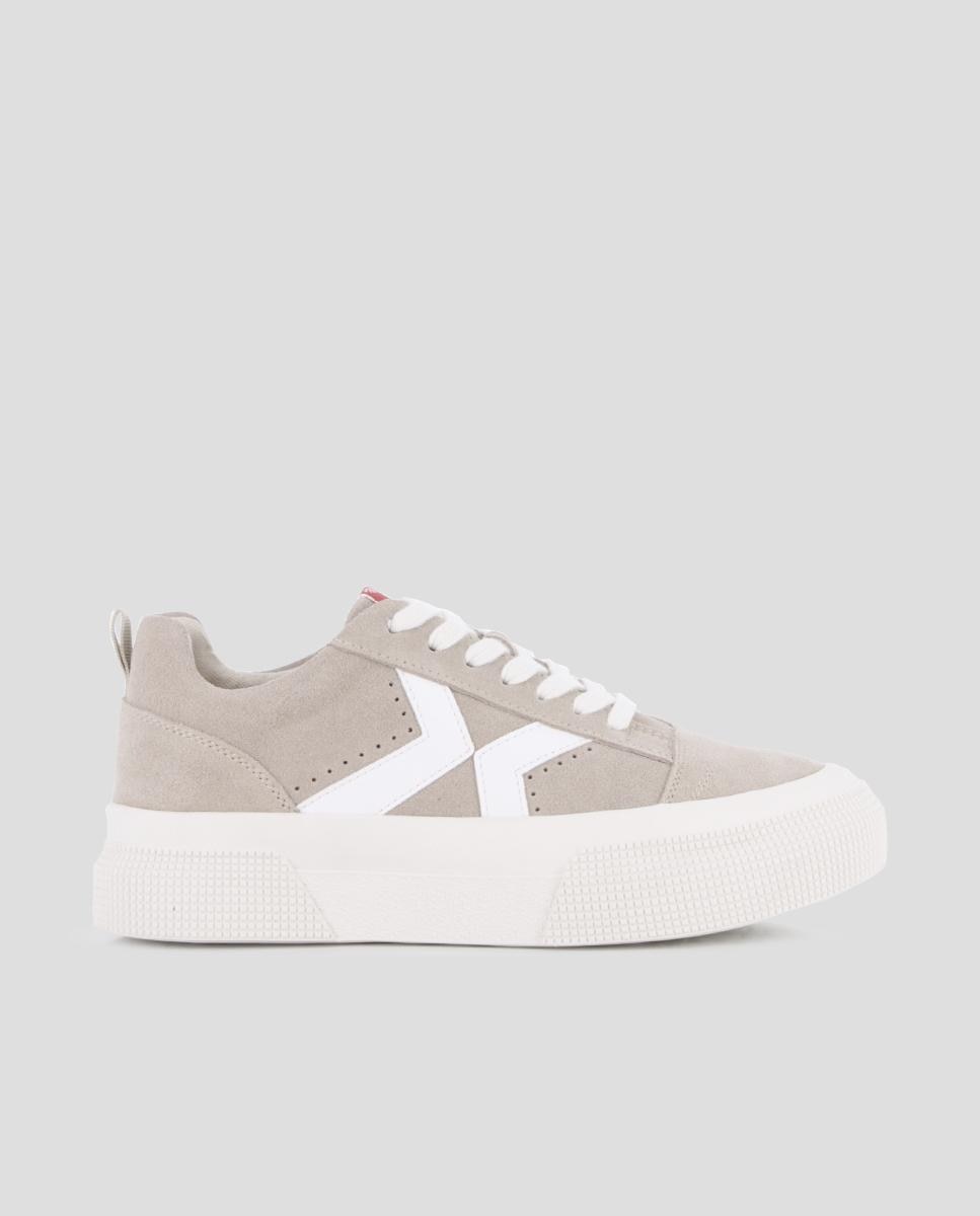 Blogger - Zapatillas de plataforma de mujer de piel con cordones.