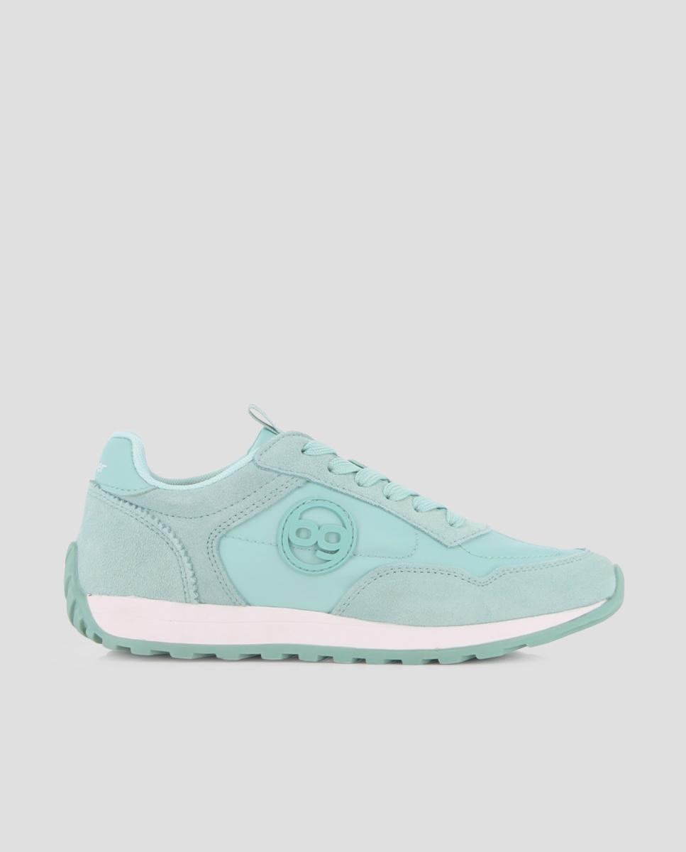 Blogger - Zapatillas deportivas de mujer de piel con logo lateral.