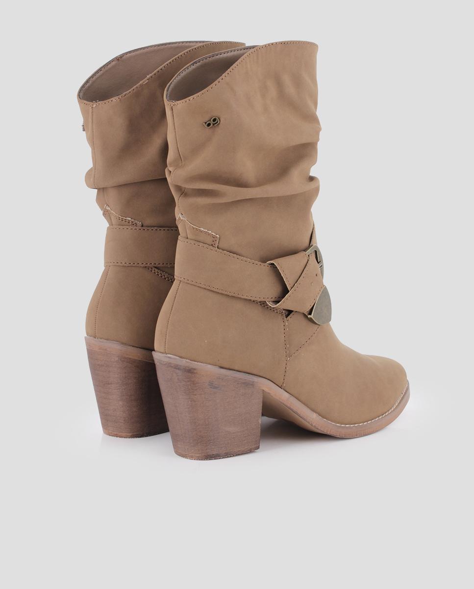 Botines de mujer kaia con hebilla - Blogger - Camel Camel-2