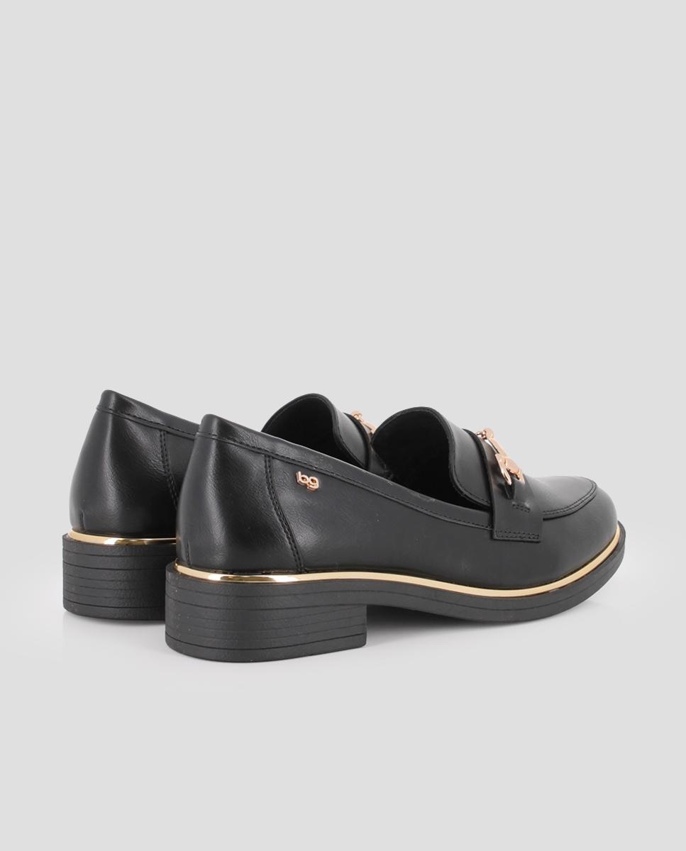 Mocasines de mujer dalila con hebilla - Blogger - Negro Negro-2