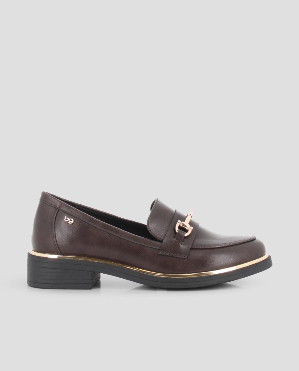 Mocasines de mujer dalila con hebilla - Blogger - Marrón Marrón-1