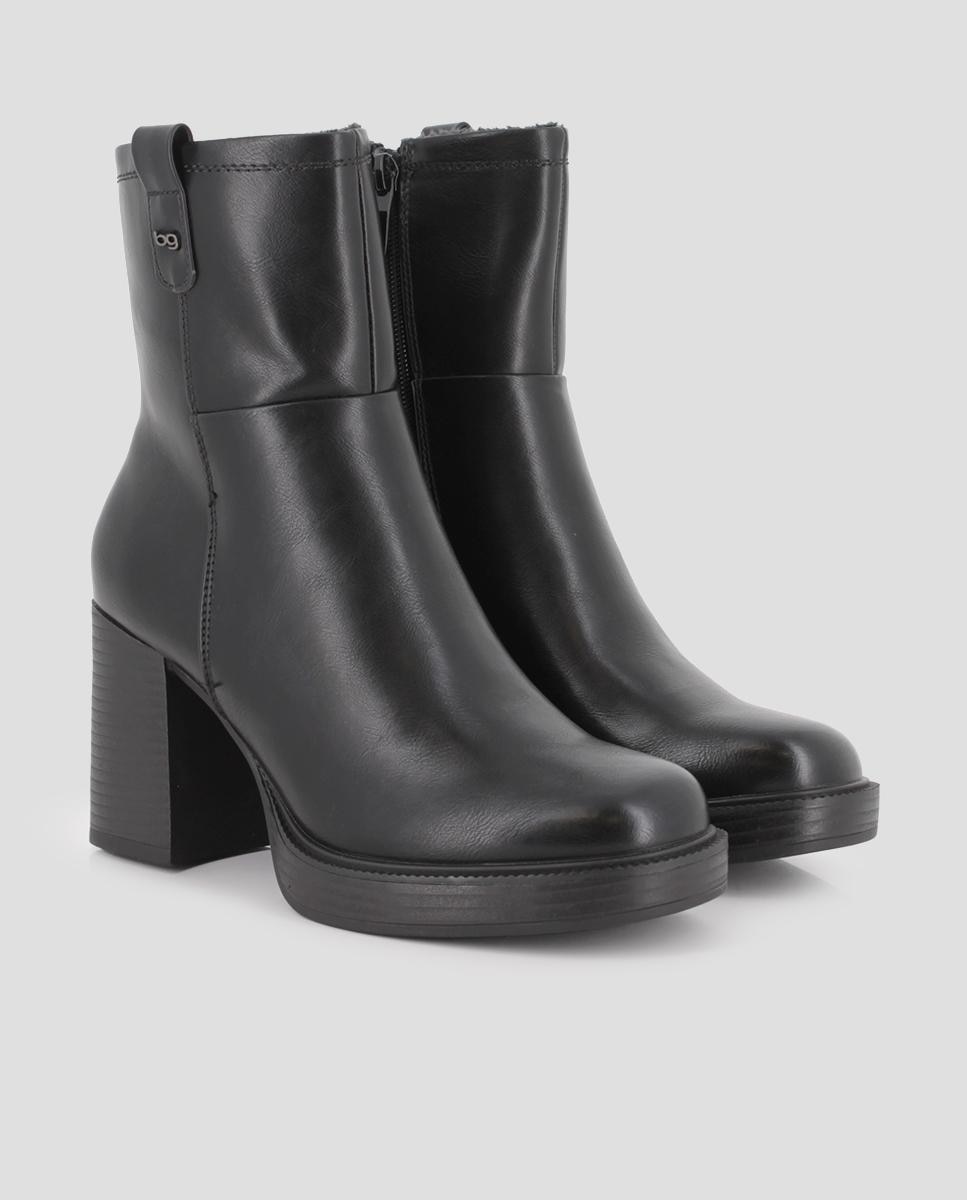 Botines de mujer jadie con tacón alto - Blogger - Negro Negro-3