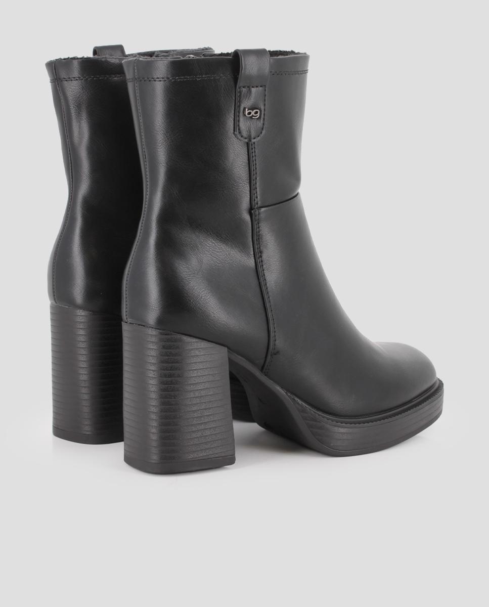 Botines de mujer jadie con tacón alto - Blogger - Negro Negro-2