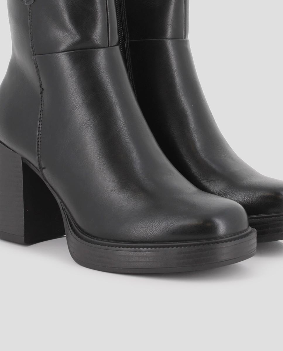 Botines de mujer jadie con tacón alto - Blogger - Negro Negro-4