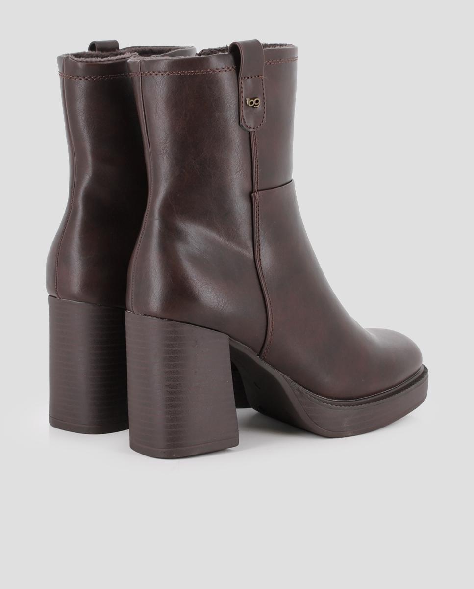 Botines de mujer jadie con tacón alto - Blogger - Marrón Marrón-2