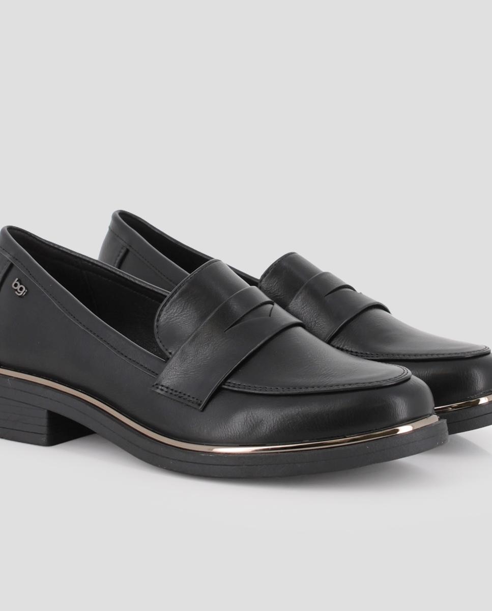 Mocasines planos de mujer darina - Blogger - Negro Negro-4