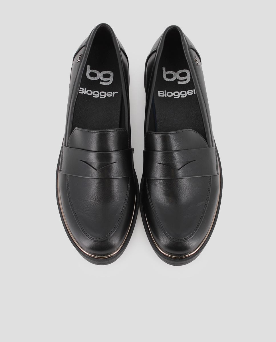 Mocasines planos de mujer darina - Blogger - Negro Negro-5