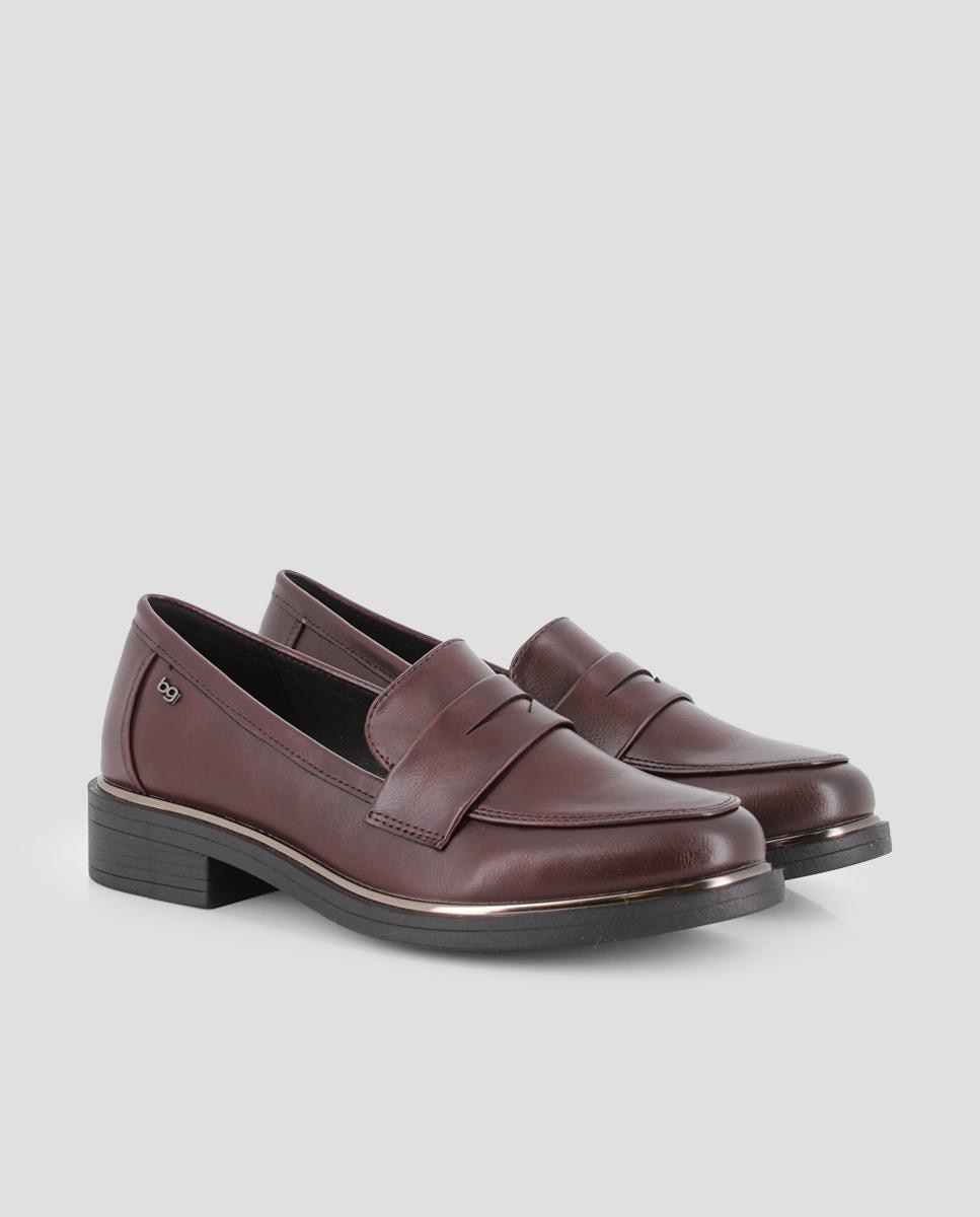 Mocasines planos de mujer darina - Blogger - Burdeos Burdeos-3