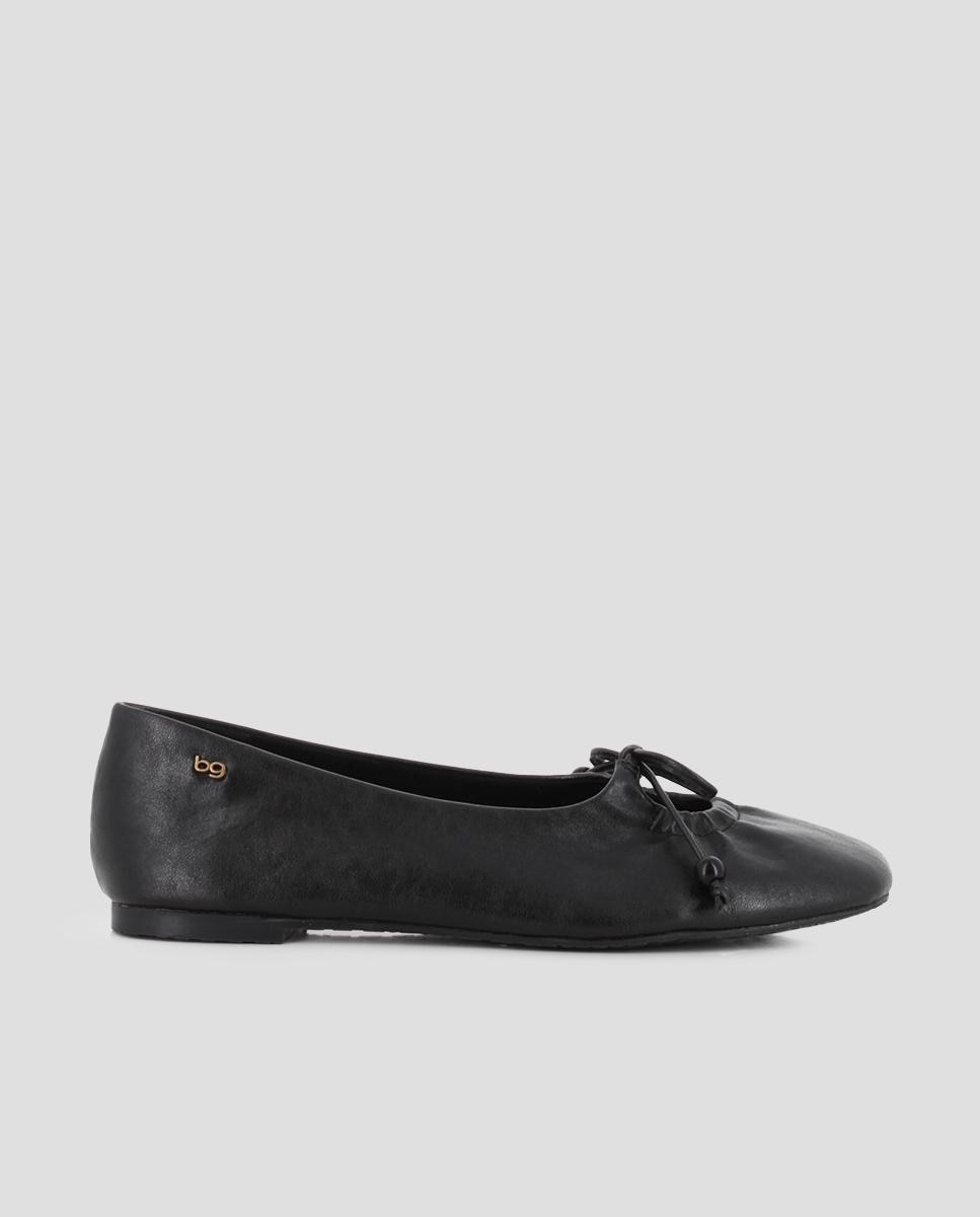 Imagen 1 de Bailarinas planas clea con lazo decorativo Negro