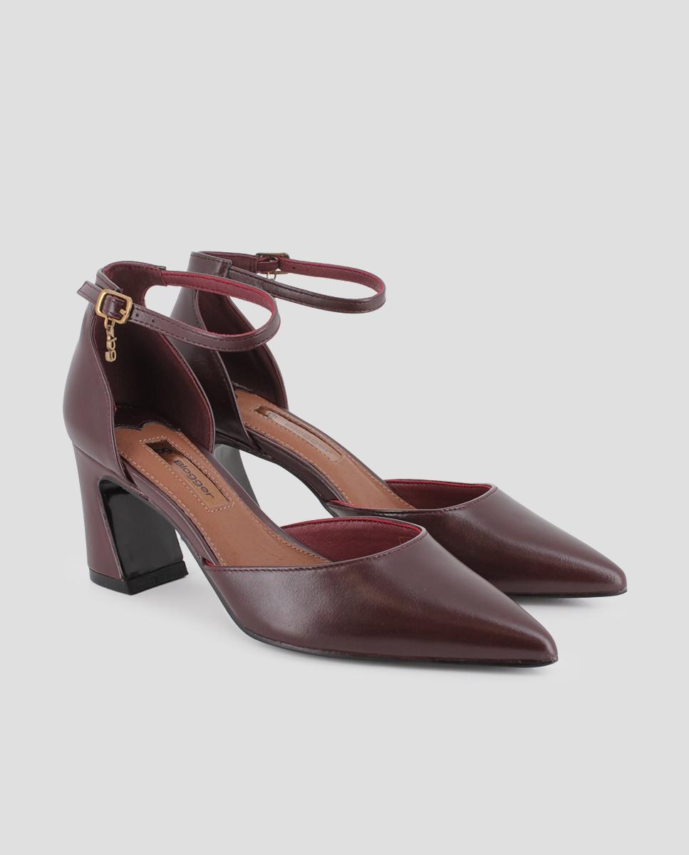 Imagen 3 de Zapatos de tacón ancho noemi pulsera tobillo - Blogger - Marrón Marrón