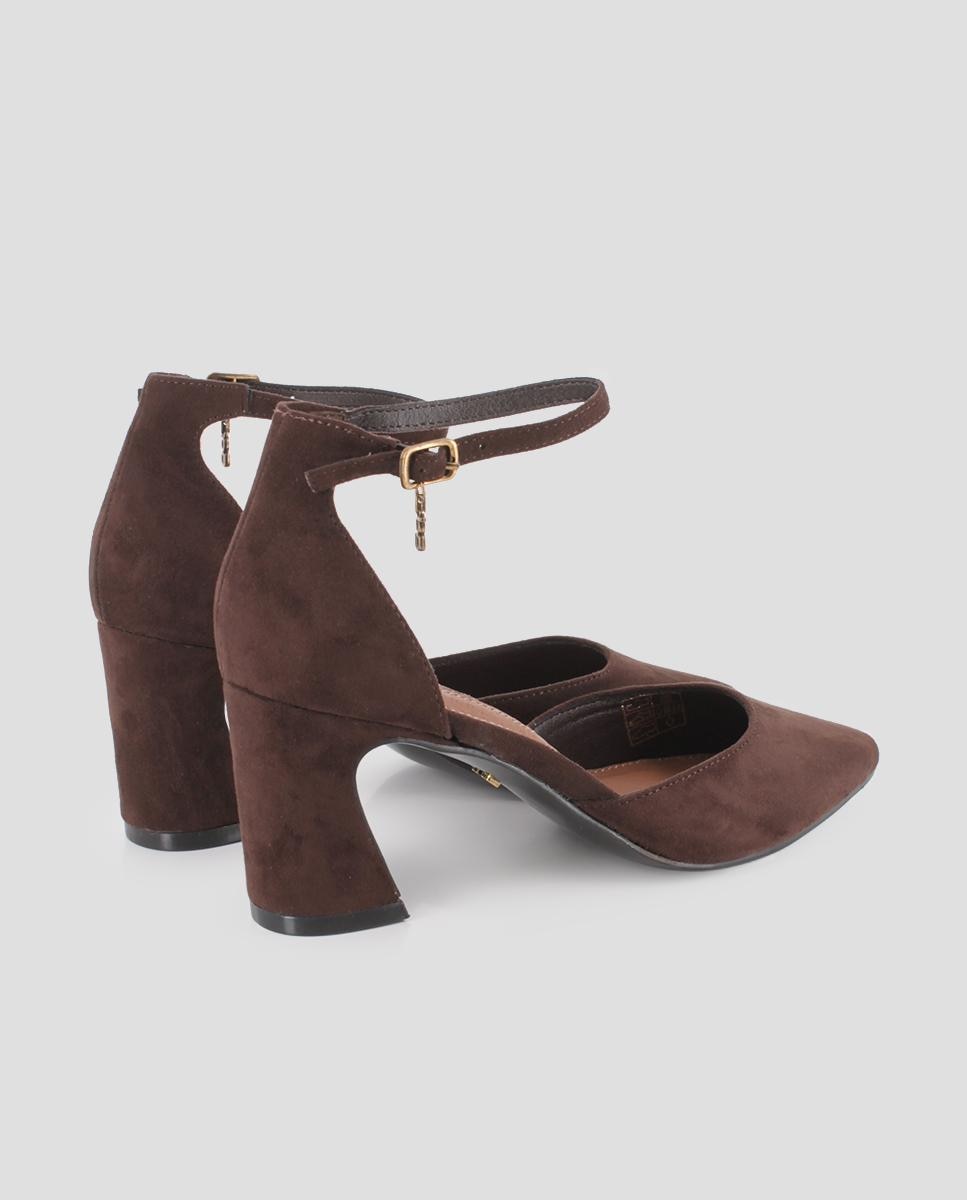 Imagen 2 de Zapatos de tacón ancho noemi pulsera tobillo - Blogger - Marrón oscuro Marrón oscuro