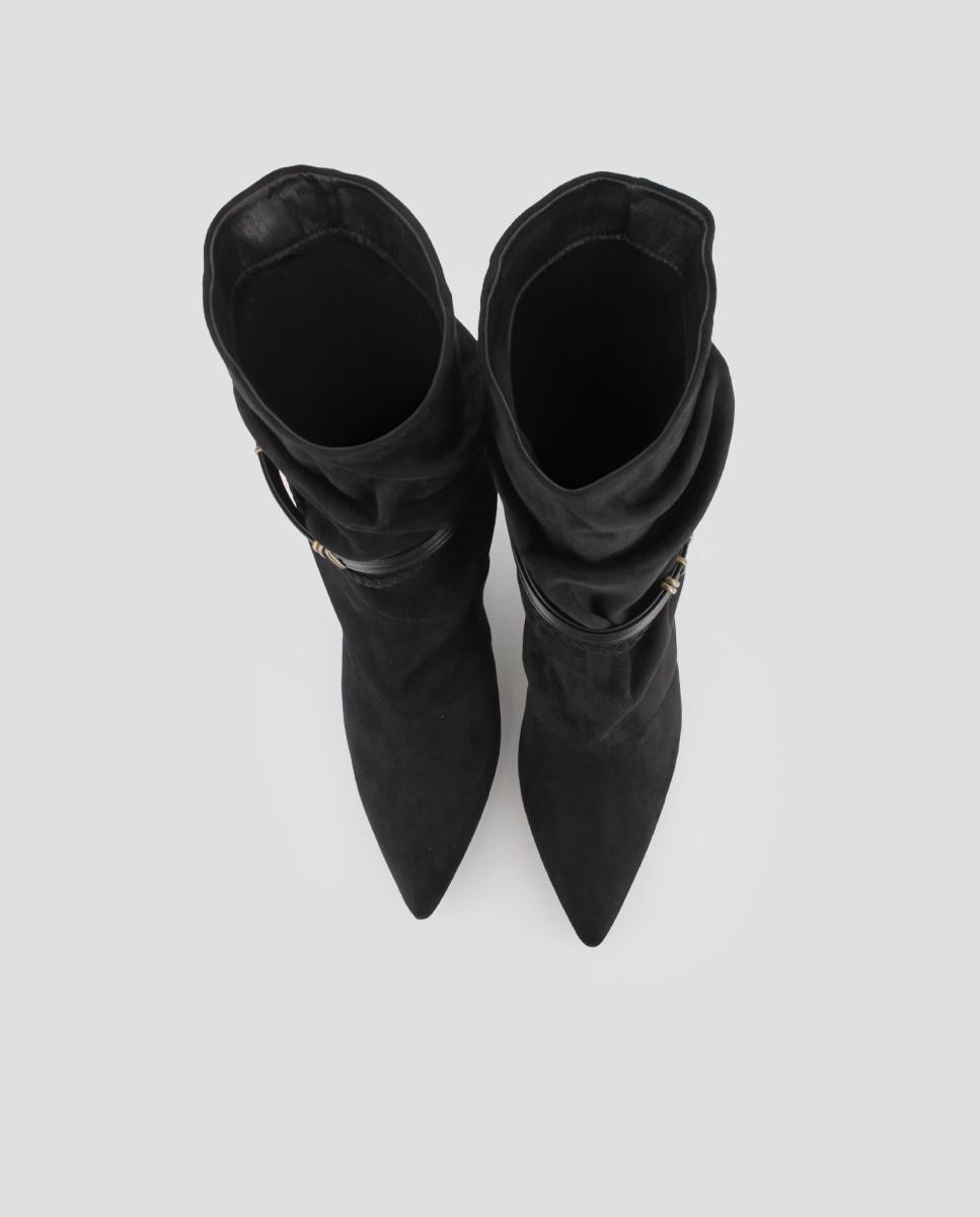 Imagen 5 de Botines de mujer july 02 de caña fruncida con tacón - Blogger - Negro Negro