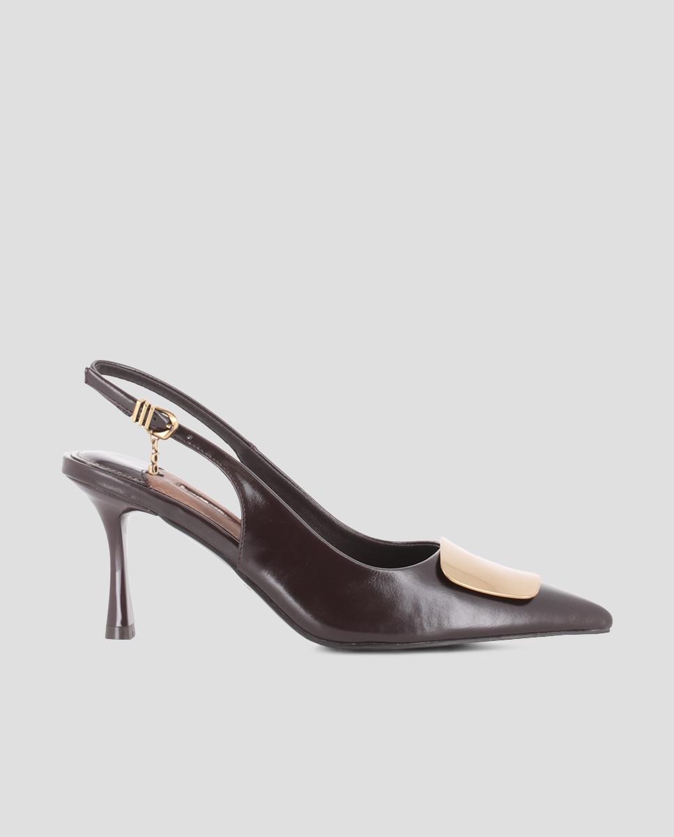 Zapatos de tacón alto elodie con hebilla - Blogger - Marrón Marrón-1