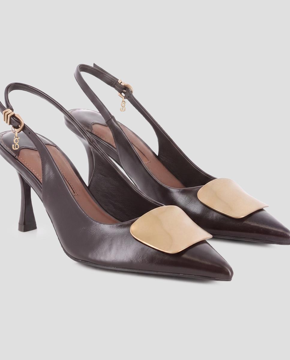 Zapatos de tacón alto elodie con hebilla - Blogger - Marrón Marrón-4