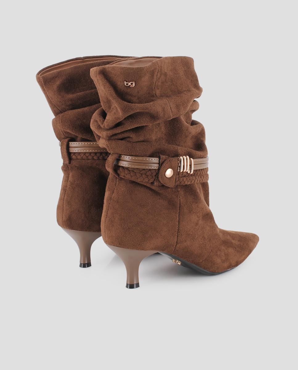 Imagen 2 de Botines de mujer july 02 de caña fruncida con tacón - Blogger - Camel Camel