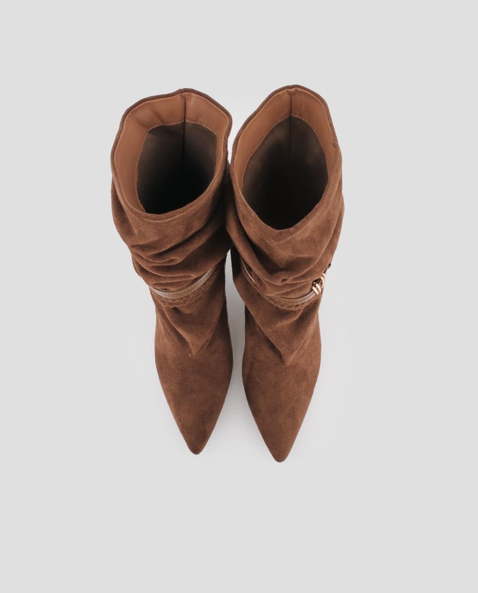 Imagen 5 de Botines de mujer july 02 de caña fruncida con tacón - Blogger - Camel Camel