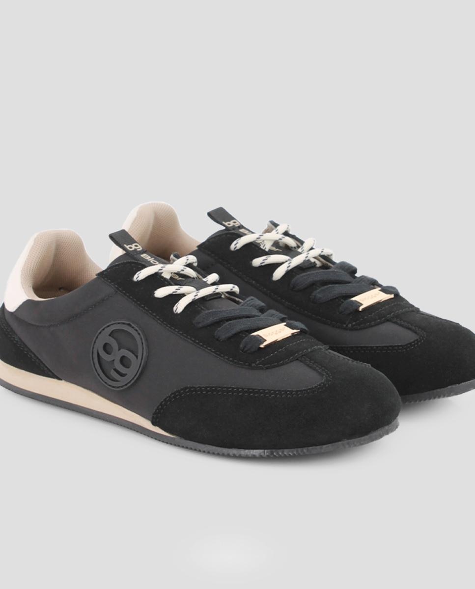 Zapatillas deportivas de mujer mirena con logo - Blogger - Negro Negro-4