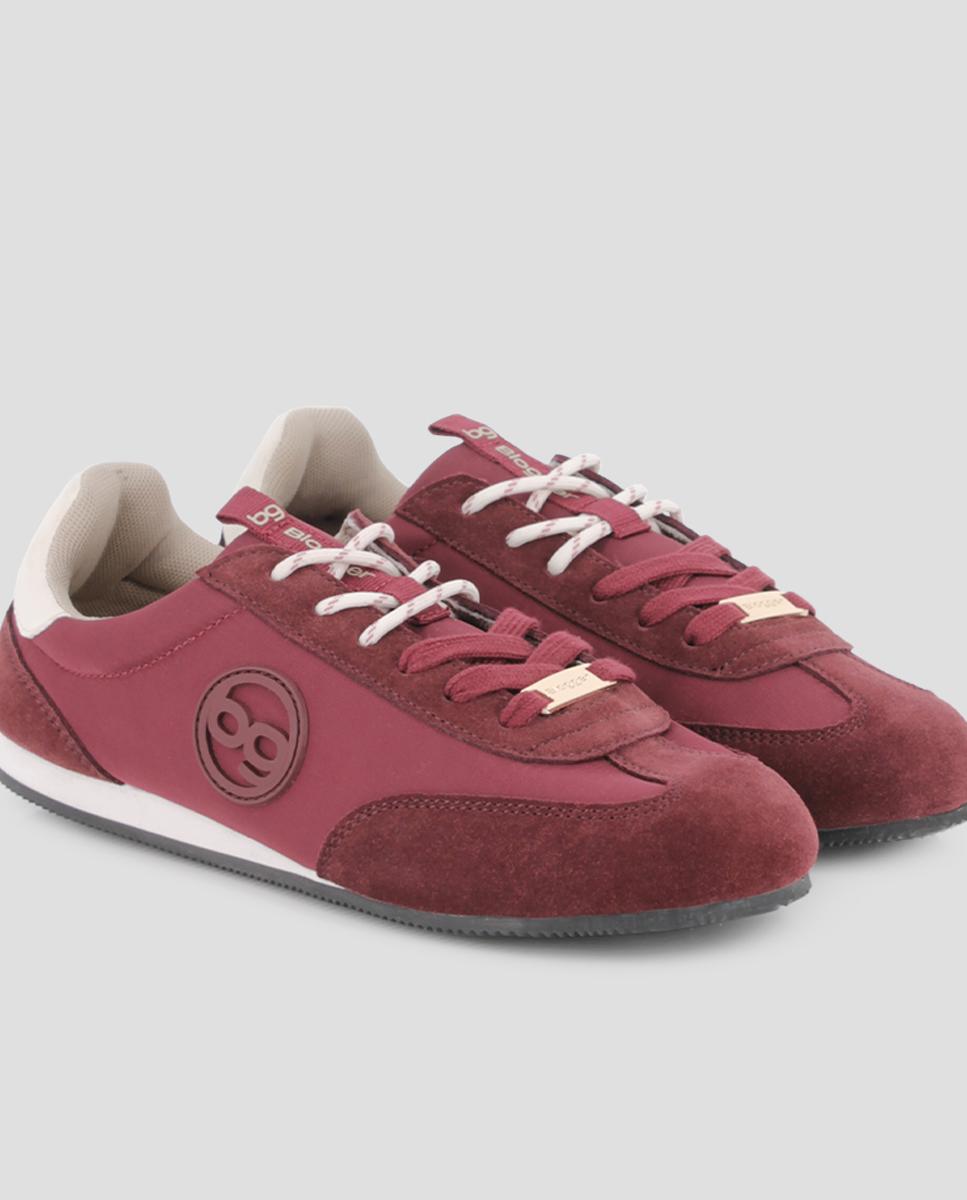 Zapatillas deportivas de mujer mirena con logo - Blogger - Burdeos Burdeos-4