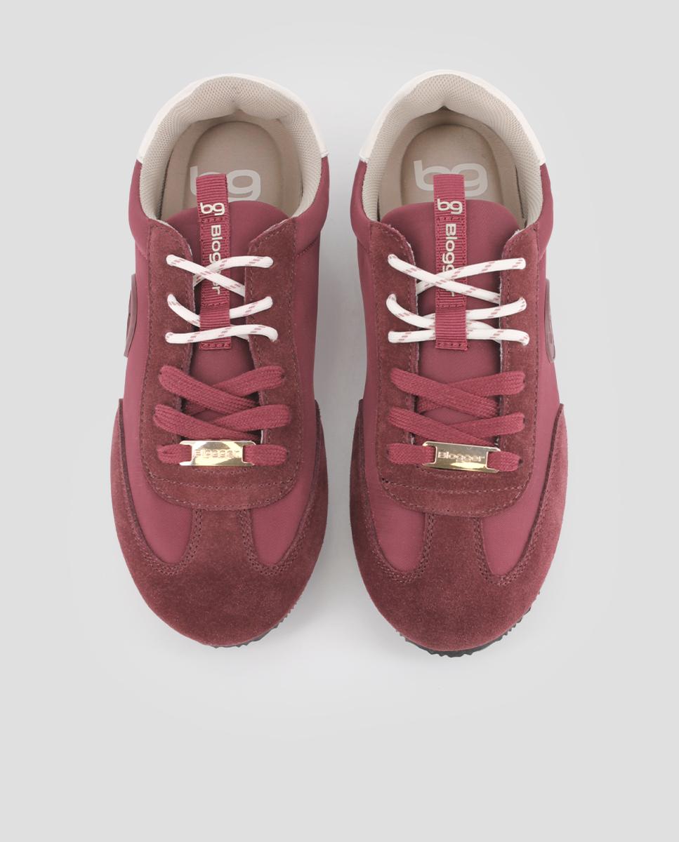 Zapatillas deportivas de mujer mirena con logo - Blogger - Burdeos Burdeos-5