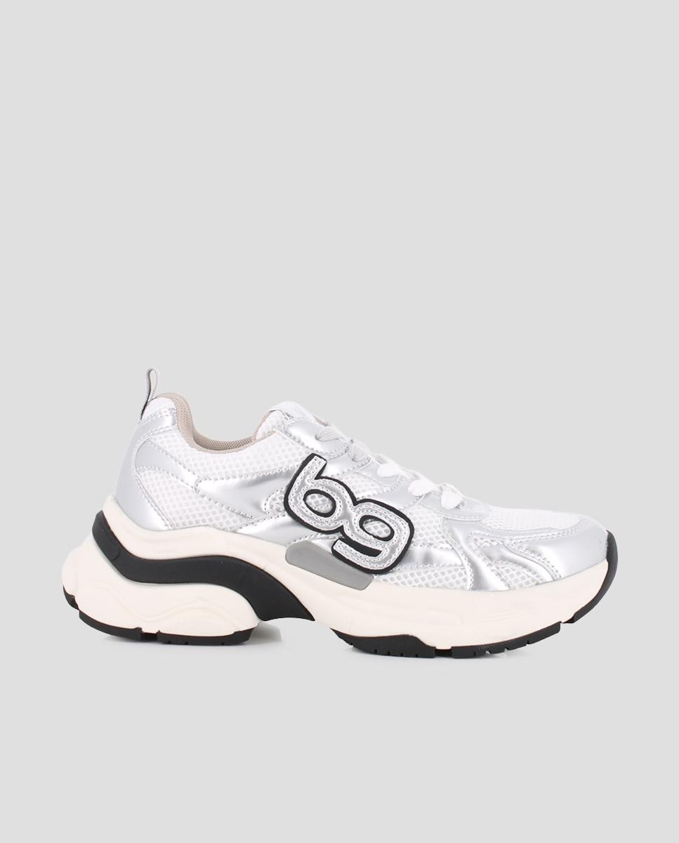 Zapatillas deportivas de mujer misha con logo - Blogger - Plata Plata-1