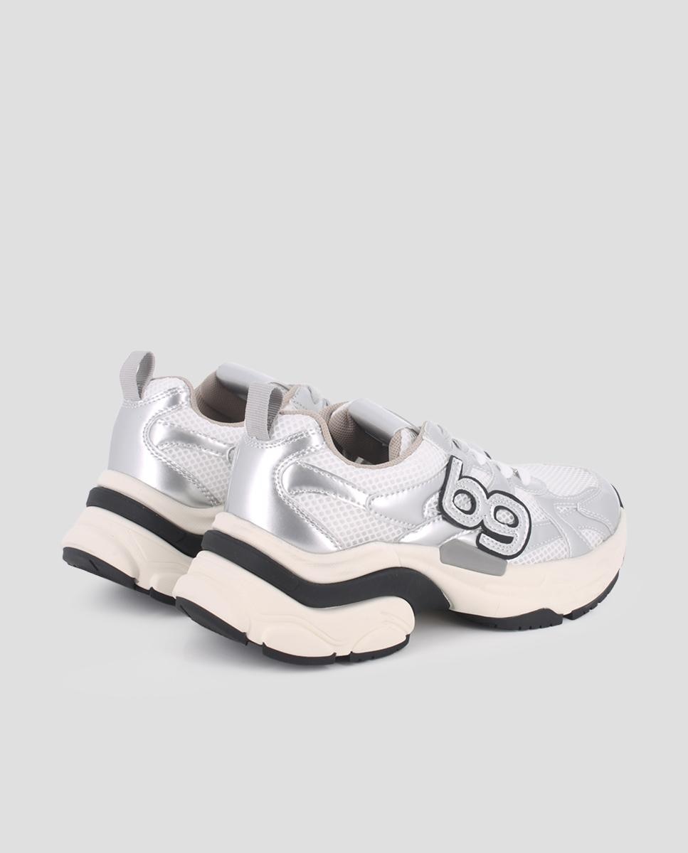 Zapatillas deportivas de mujer misha con logo - Blogger - Plata Plata-2