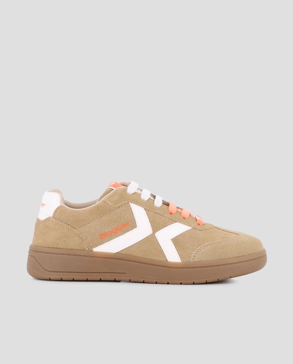 Zapatillas deportiva de piel de mujer nakira 03 - Blogger - Camel Camel-1