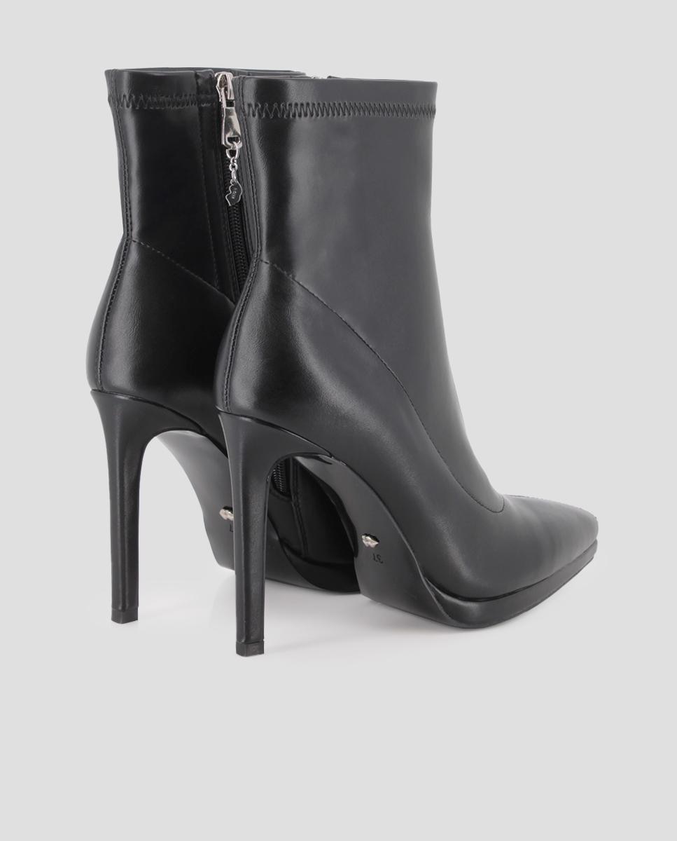 Botines de mujer venom con tacón de aguja - Blogger - Negro Negro-3